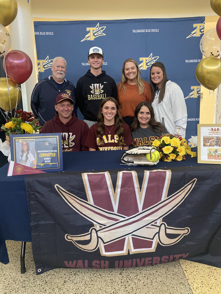 Congratulations to Sydney on her commitment to continue her academic and softball career at Walsh University! Excited to see what the future holds! #bluedevilproud