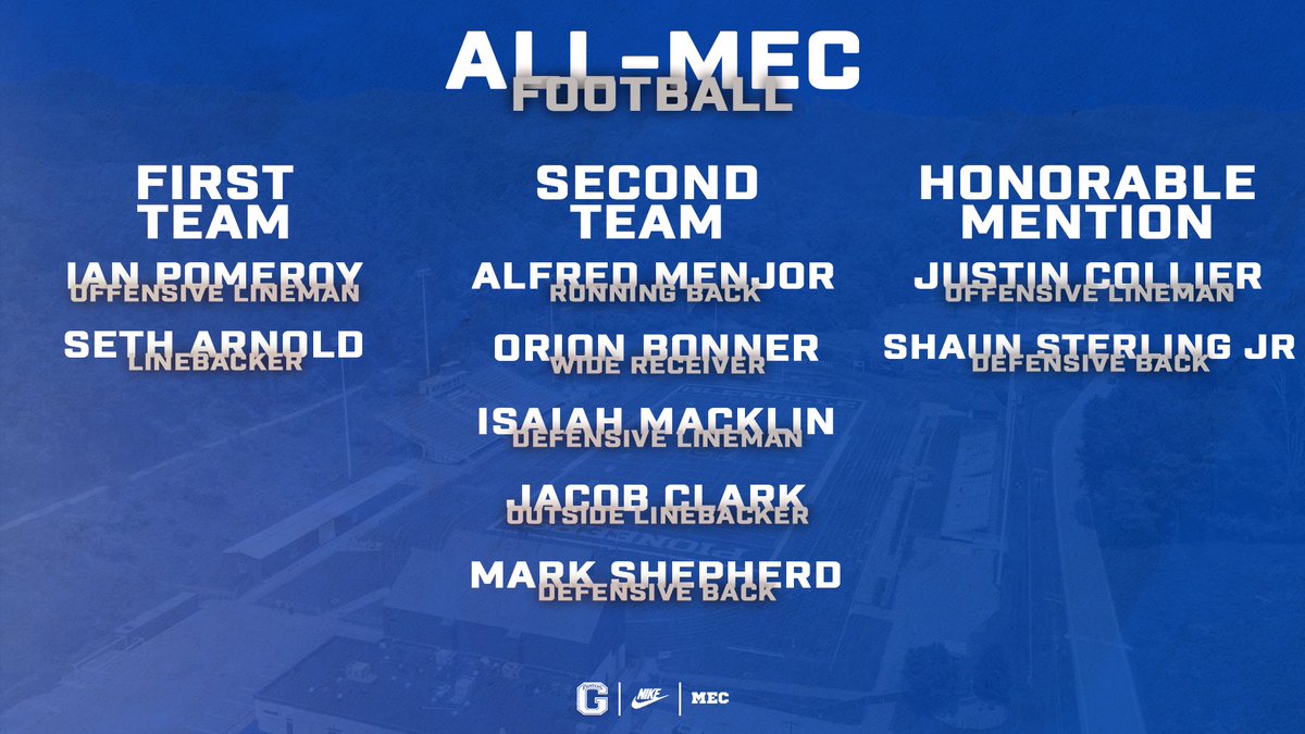 GlenvilleStFB's tweet photo. 9⃣ Pioneers Earn 𝘼𝙡𝙡-𝙈𝙀𝘾!

🗞️ https://t.co/IwVNvKzkH4

#GoPioneers https://t.co/YePTgmeKH4