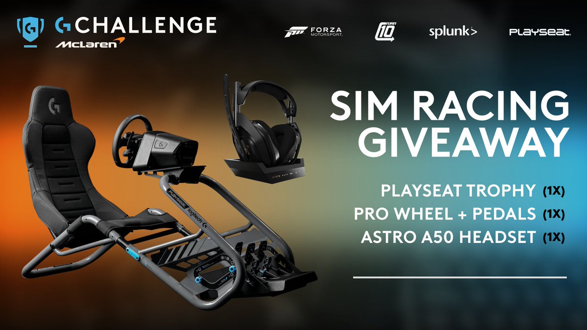 Celebrate the start of the Logitech McLaren G Challenge with a special giveaway! Follow these steps for the chance to win a full sim setup including the @PlayseatGlobal Trophy and Logitech G PRO Wheel & Pedals! 💛 Like + RT 🖱️ Redeem entries at gleam.io/mRKoa/logitech…