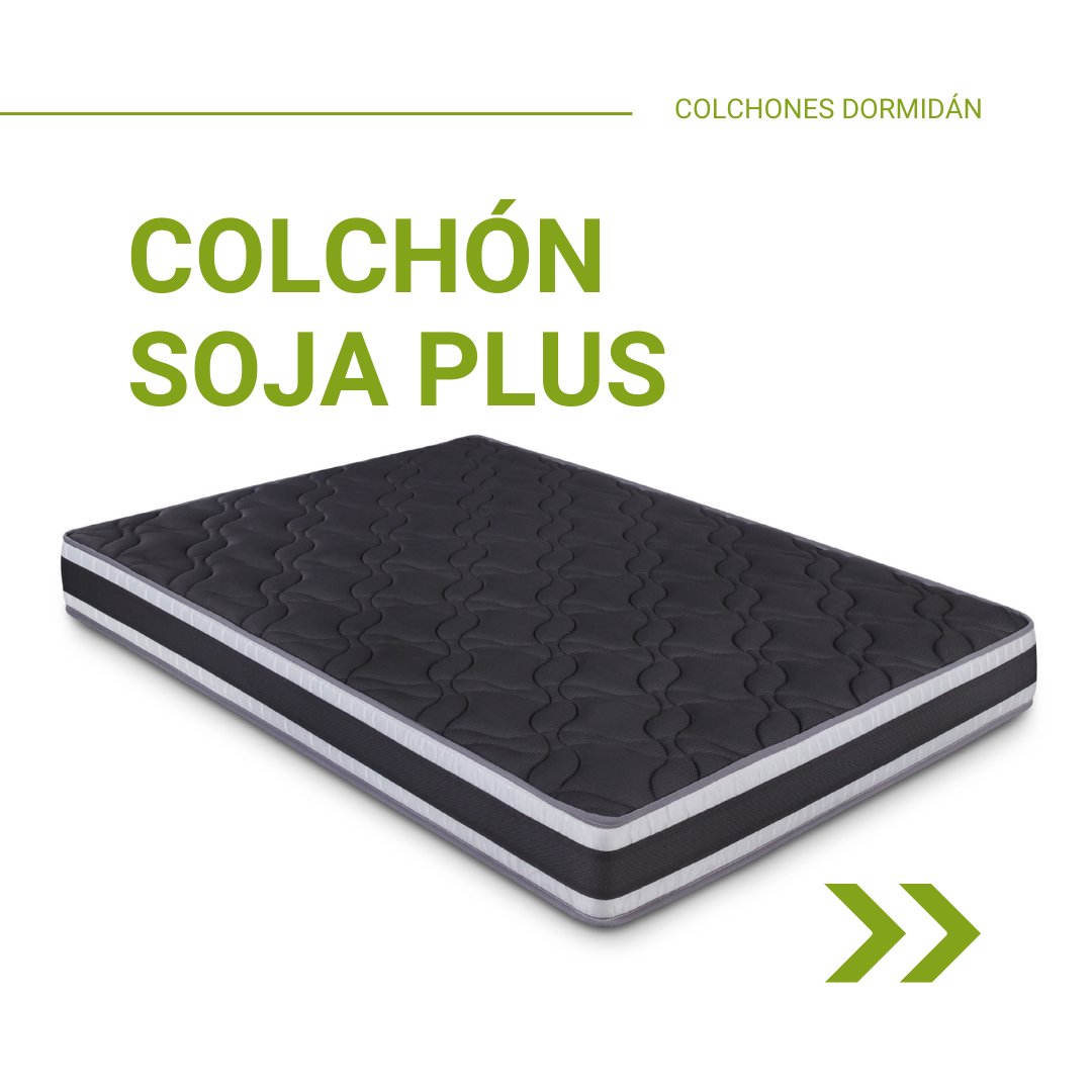 Dormidan's tweet photo. Mejora tu #descanso y cuida tu espalda con el #colchón Soja Plus viscoelástico. 
Descubre todas sus características aquí ➡️ https://t.co/VVu9IAf7cP https://t.co/GOrewf530Y