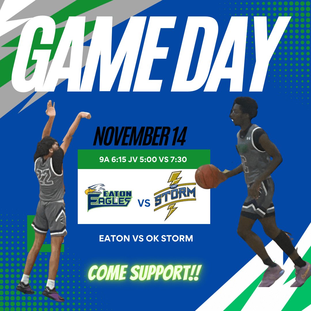🚨🚨Home opener🚨🚨 

📍Eagles Nest
⏰ JV: 5:00
      FR: 6:15
      VR: 7:30
#eagletough #wehere
<a href="/TexasHoopsSB/">Texas Hoops HS Scoreboard</a> <a href="/TexasHoopsGASO/">TexasHoops/GASO 🔗</a> <a href="/CSmithBball/">Craig Smith</a> <a href="/SportsDayHS/">SportsDayHS</a> <a href="/EatonHighSchool/">Eaton Eagles</a>