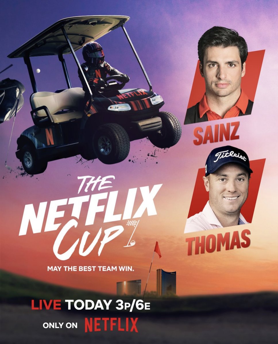 Formula 1: Drive to Survive + Full Swing = The Netflix Cup!  

Netflix’s first LIVE sports event tees off in Las Vegas today at 3PM PT/6PM ET!  Watch here: Netflix.com/TheNetflixCup