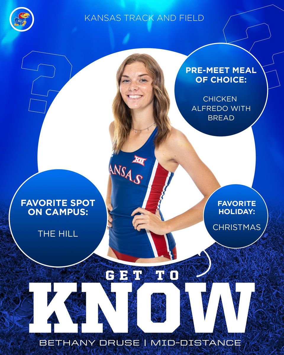 We want y’all to 𝐆𝐞𝐭 𝐭𝐨 𝐊𝐧𝐨𝐰 one of our freshies, Bethany Druse 🤗

#RockChalk