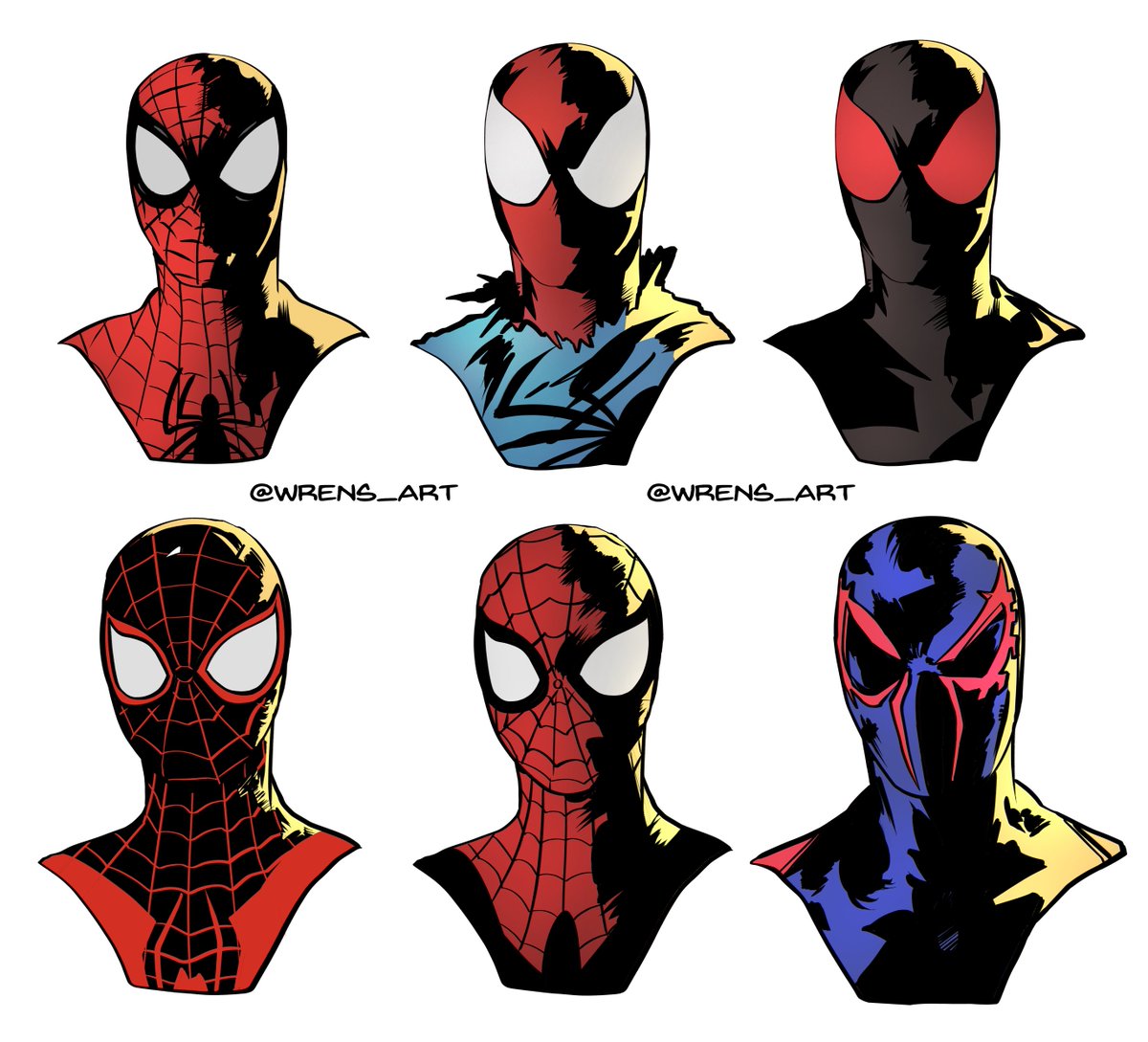 wrens_art's tweet photo. Spiders of Present and Future. #SpiderMan #Spidergirl #scarletspider https://t.co/uRXRCPxfLB