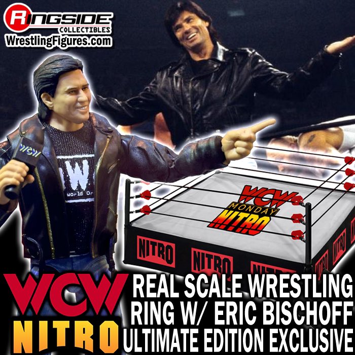 WCW Nitro Real Scale Wrestling Ring Playset w/ Eric Bischoff Ultimate Edition Exclusive Figure is up for PRE-ORDER! Shop now at Ringsid.ec/WCWNitroRingEx… #RingsideCollectibles #WrestlingFigures #WWEEliteSquad #WCW #WCWMondayNitro #EricBischoff #UlitmateEdition #Mattel #WWE…