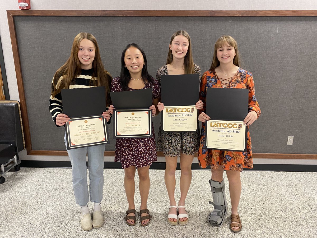 PlymouthHS_XCTF's tweet image. Banquet/Award Night! 

MVP - Sophie and Ethan 
Most improved - Rylee and Freddy 
Coach’s Award - Addie and Coby
Academic All-State - Cassidy, Addie, Rowynn, and Joy.
Captains - Cassidy and Coby

Thanks for another wonderful season!!