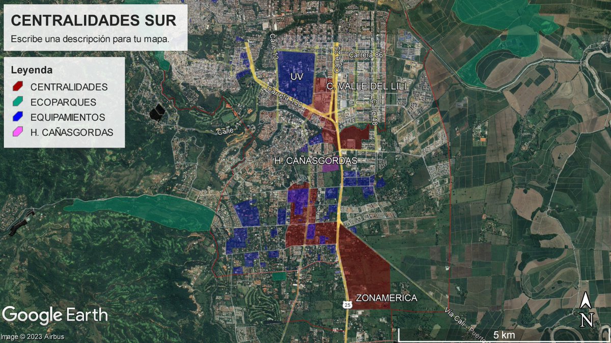 J_Esteban_Ricci's tweet image. 🚈 Se reconfigurará la columna vertebral con #SITREN #TCV.

🌀 H. Cañasgordas, centro cívico-histórico de #CaliSUR entre Centralidad Vamelili + UV y Centralidad industrias limpias + Nodos Educativos.

🚶🚲  Paseos-bulevares transversales (UPU) hacia Universidades y residencias