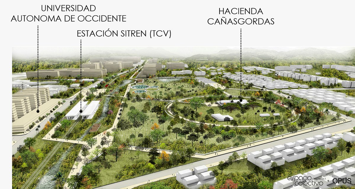 J_Esteban_Ricci's tweet image. 🚈 Se reconfigurará la columna vertebral con #SITREN #TCV.

🌀 H. Cañasgordas, centro cívico-histórico de #CaliSUR entre Centralidad Vamelili + UV y Centralidad industrias limpias + Nodos Educativos.

🚶🚲  Paseos-bulevares transversales (UPU) hacia Universidades y residencias