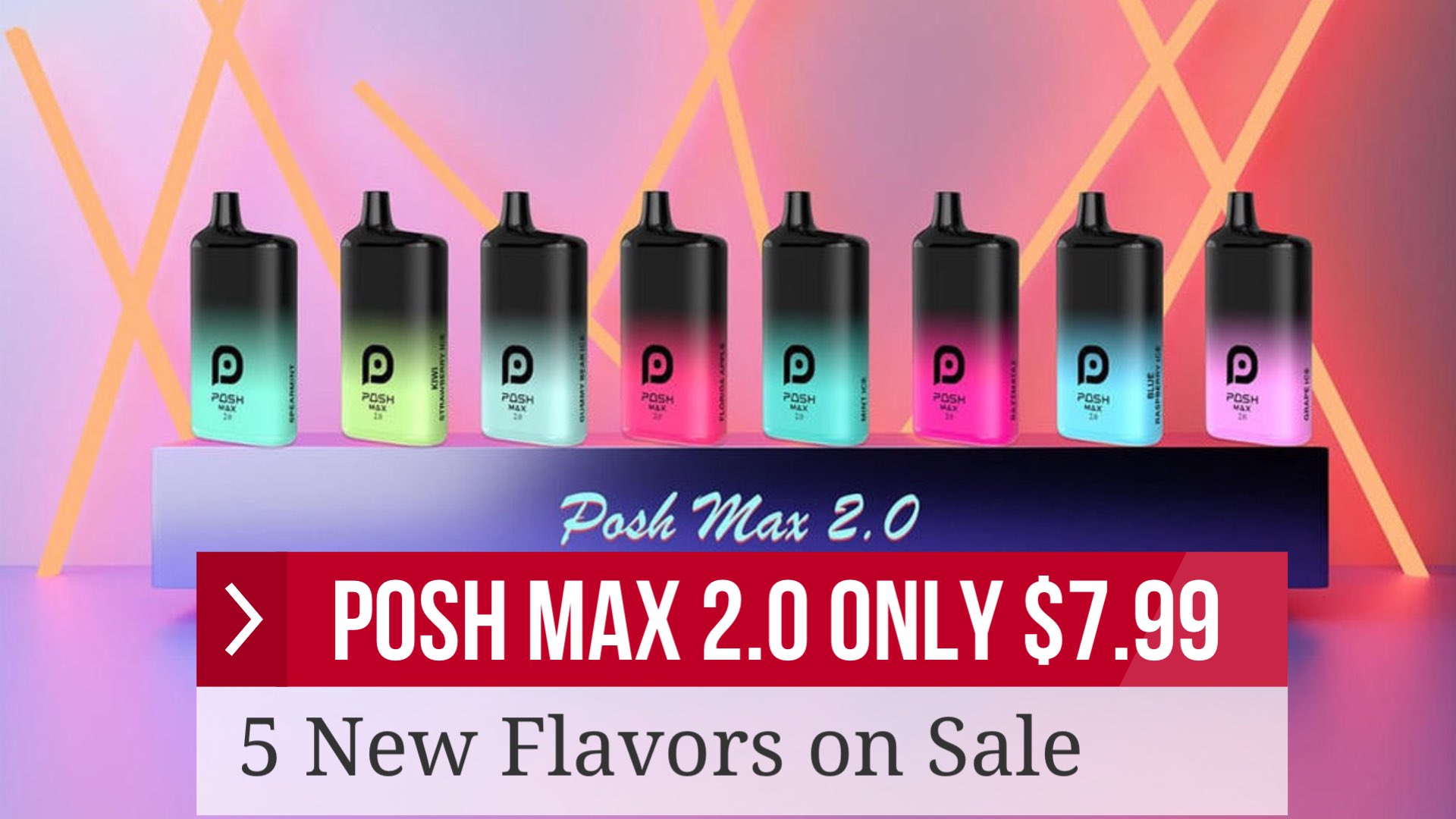 MyVpro on X: Posh max 2.0 5000 puffs disposable vape, 5 new flavors on  sale , only $7.99 t.co40jAr8iSQo t.coHwpaggmuNZ  X