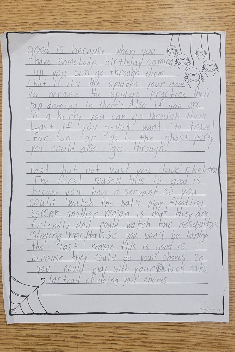 STREAMTeacher1's tweet photo. When you have to send home students' writings but it is hard to part with them because of how cute they are! Love helping students gain a love of writing. https://t.co/r8i7pVjNZb