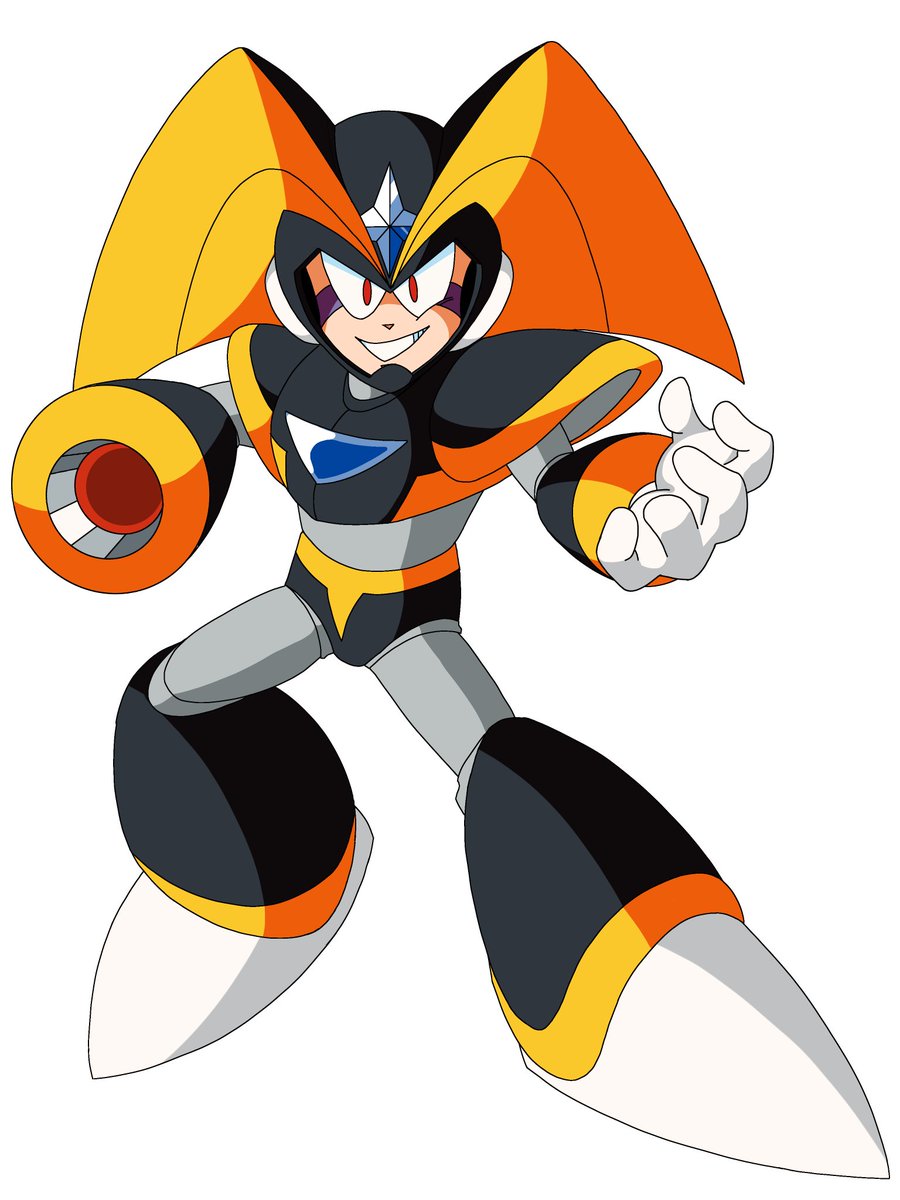 I don't know what to post here... maybe the drawing of Bass in Megaman (or Inafune ) Style

#MegaMan  #ロックマン