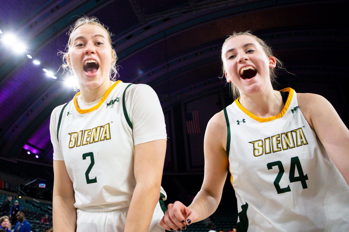 🤩 That feeling when it's Home Opener week! 🙌 See you at the UHY Center on Sunday! 🎟️ shorturl.at/floT4 #MarchOn x #SienaSaints x #ExpectToWin x #MAACHoops