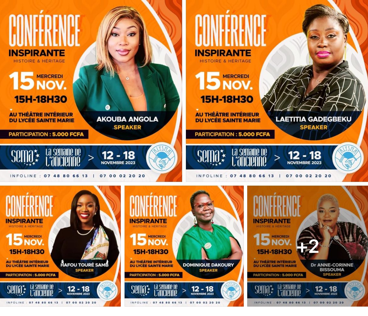 cherifmohamed_'s tweet photo. ALYSMA SEMA
#conférenceinspirante
6 femmes
6 parcours
6 histoires
6 héritages
6 Alysma !
Demain, elles se raconteront comme jamais ... Êtes vous Prêt(e)s? 😉
NB: Cet événement est ouvert à tous 😊
#Alysma
#Unehistoireàraconter
#Unhéritageàtransmettre https://t.co/FW0rqIlkoi