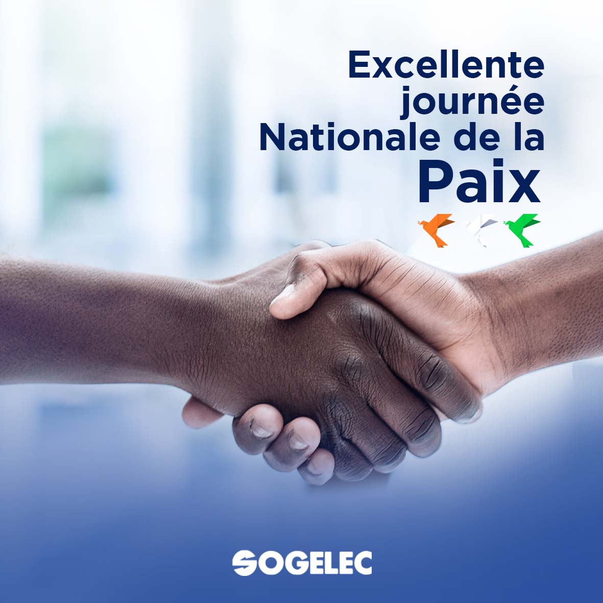 sogelecci's tweet photo. En cette journée nationale de la paix, que chaque moment soit empreint d'unité, de tolérance et de respect. Que la paix règne dans nos cœurs, nos communautés et notre nation.
Bonne journée nationale de la paix à tous ! 🟧⬜️🟩

#electricite #energie #sogelec #abidjan #luminaire https://t.co/fHP4KV1rJ3