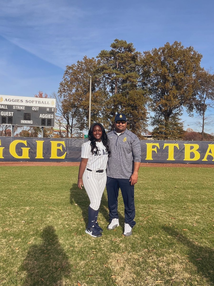 SMack2024's tweet photo. Thank you Coach Gonzalez for a great visit!!! The culture at A&amp;T is amazing!! @NCATSOFTBALL https://t.co/u0PO9zu241