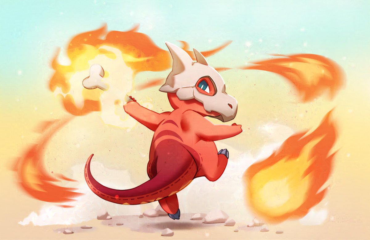 Dancing with fire ! Drawing for @gorehoundclown on tumblr #pokemon 🔥