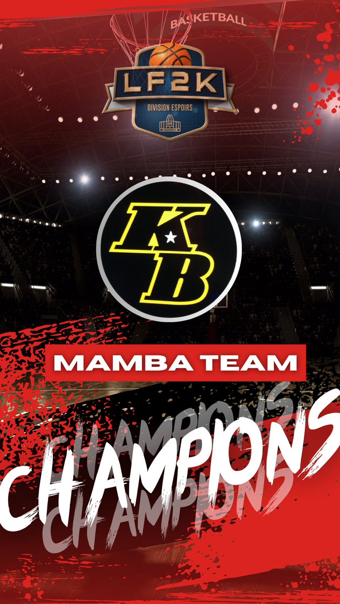 🏆| <a href="/LF2K__/">LF2K</a> 

Félicitations à <a href="/MambaTeam3/">MAMBA COME BACK 👑</a> qui remporte le titre de champion de la division ESPOIRS du split d'Automne de la #LF2K 🤝

Les champions ⛹️‍♂️
<a href="/tokyjr80/">Toky Jr</a>
<a href="/Mart_Lajugie/">Lajugie</a>
<a href="/reda_elz/">R</a>
<a href="/paco_elninio/">Paco🤙🏼</a>
<a href="/alex_di/">alejandro</a>
<a href="/_maklache19/">Prince</a>
<a href="/Dad0u19/">⚡️</a> 
<a href="/ryan_tbt/">Ryan🇫🇷🇱🇧</a> 
<a href="/GerardHugo4/">hugogerard</a>