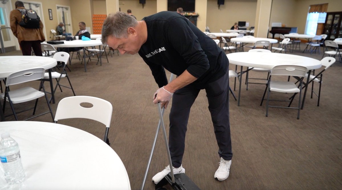 Today, we participated in <a href="/Learfield/">LEARFIELD</a>'s Share the Care Day, giving back to those in need in Durham. A wonderful day of service and providing meals at <a href="/RescueDurham/">DurhamRescueMission</a>!