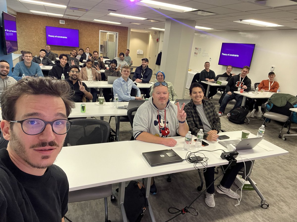 Swizec's tweet image. Senior Mindset workshop at #ReactSummitUS