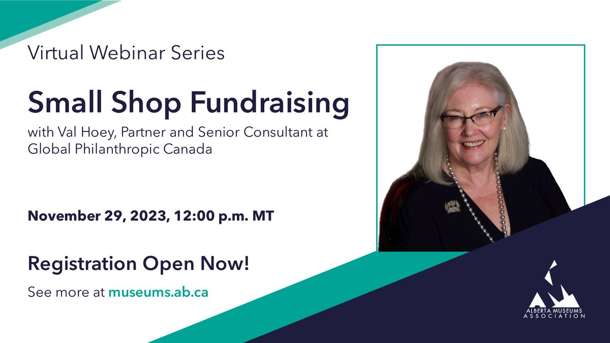Join us Nov. 29 for our webinar, 'Small Shop Fundraising' with Val Hoey, Partner and Senior Consultant @GlobalPhilCda. 

Topics will include developing your elevator pitch and how to use your elevator pitch to advocate to public officials.

Register here: bit.ly/3rdCTs0.