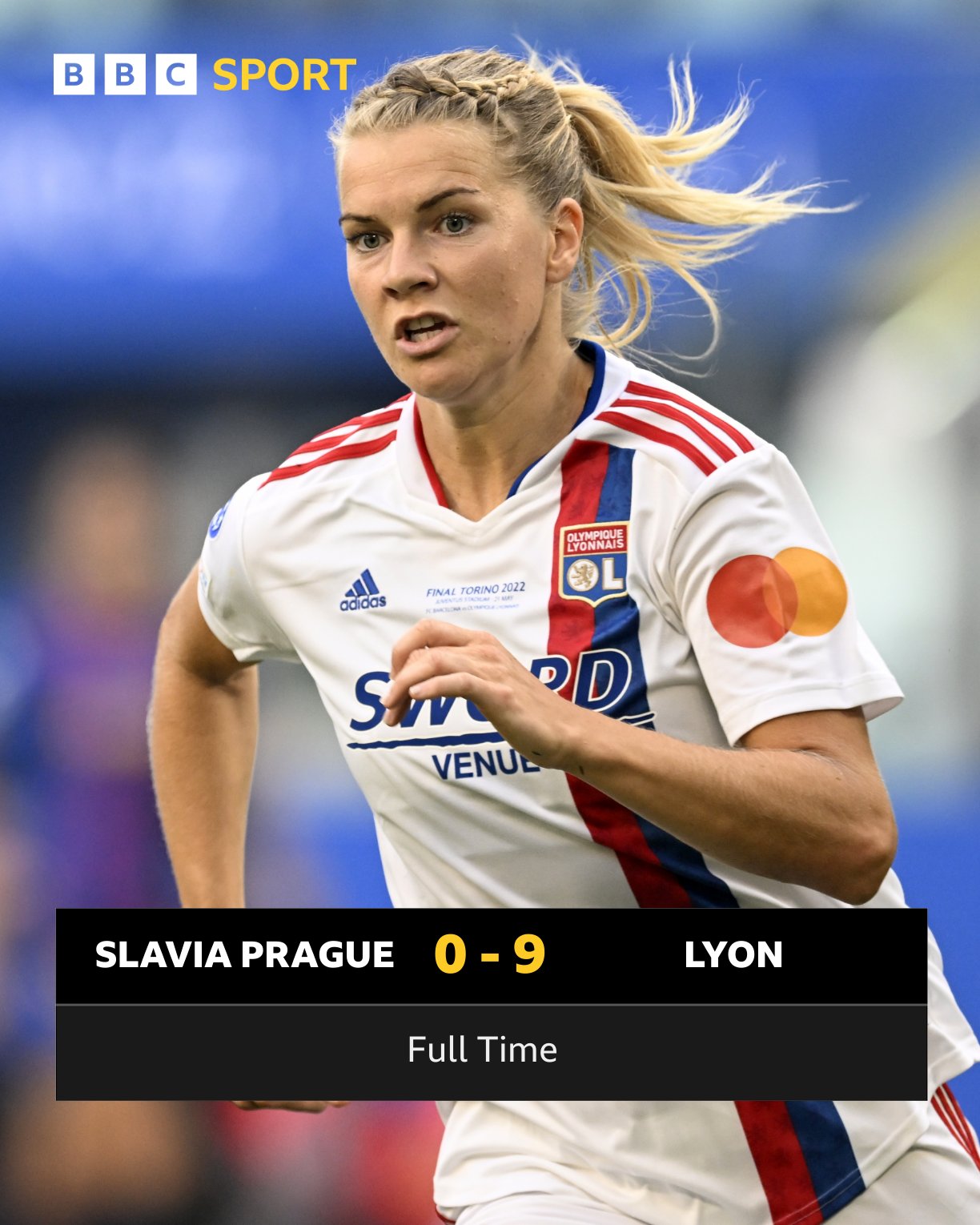 Lyon 9-0 Slavia Prague: Ada Hegerberg hits milestone in Women's Champions  League opener - BBC Sport