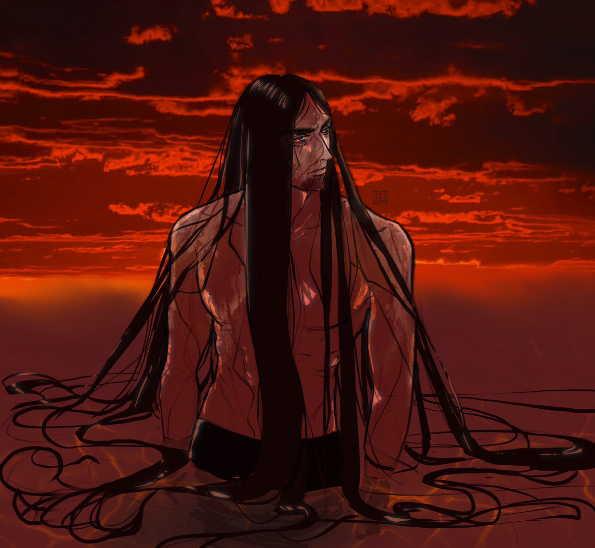 AnaiesSan's tweet image. The cost of Freedom 🩸’
.
#aot #snk #erenyeager ‘
.