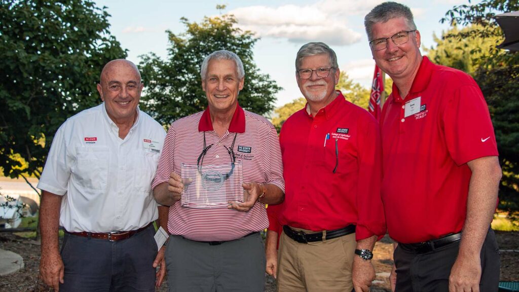 NCExtension's tweet photo. Noland Ramsey used his incredible gift for storytelling to advocate for NC State Extension and @NCStateCALS research for the past 15 years. Read more about his work to champion the importance of funding for land-grant universities: https://t.co/H5CMysXpFu https://t.co/CSrtjI69cn