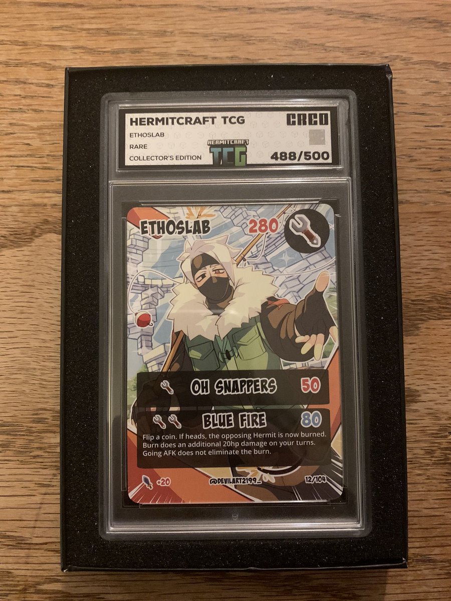 DruidQueen89's tweet photo. I’m so excited! I got my #hermitcrafttcg cards! They are so beautiful! Big shoutout to @VintageBeefLP and @creocards for all their hard work! I’m so happy to have my cards. Especially my holo @WelsknightPlays and @Stressmonstah and my collectors @EthoLP !! 💜💜💜 #creocards https://t.co/BjTD0SMVYk