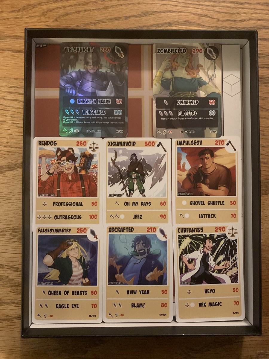 DruidQueen89's tweet photo. I’m so excited! I got my #hermitcrafttcg cards! They are so beautiful! Big shoutout to @VintageBeefLP and @creocards for all their hard work! I’m so happy to have my cards. Especially my holo @WelsknightPlays and @Stressmonstah and my collectors @EthoLP !! 💜💜💜 #creocards https://t.co/BjTD0SMVYk