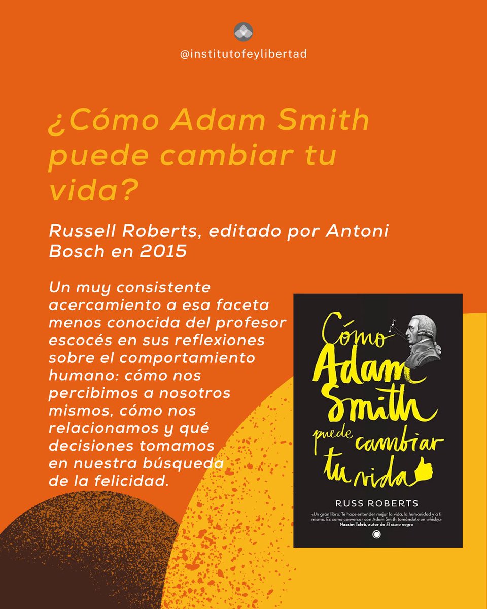 ¡Felices 300 años! 🥳🥳

Conoce estas y más recomendaciones que León Gómez Rivas nos comparte para conocer y comprender mejor a Adam Smith.

Lee la entrada completa: 🤓
feylibertad.org/centenario-de-…