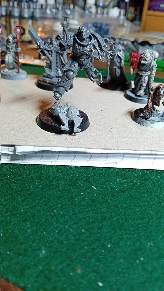Clobtastic's tweet photo. Inquisitorial Daemonhost. A penitent sentence for a heretic space marine, who has transgressed the Emperor's divine design for the Astartes. The Primaris must be cleansed! #40k #IG https://t.co/4xdAl6CWJ7