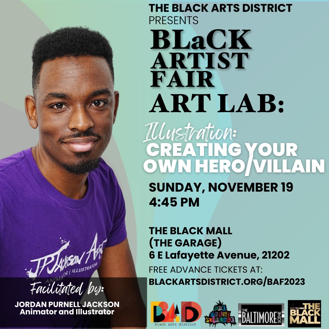 Check out these new additions to the Black Artist Fair!!
Workshop: Invest in your comfort. Owning a home.
Youth Art Lab: Illustration: CREATING YOUR OWN HERO/VILLAIN
