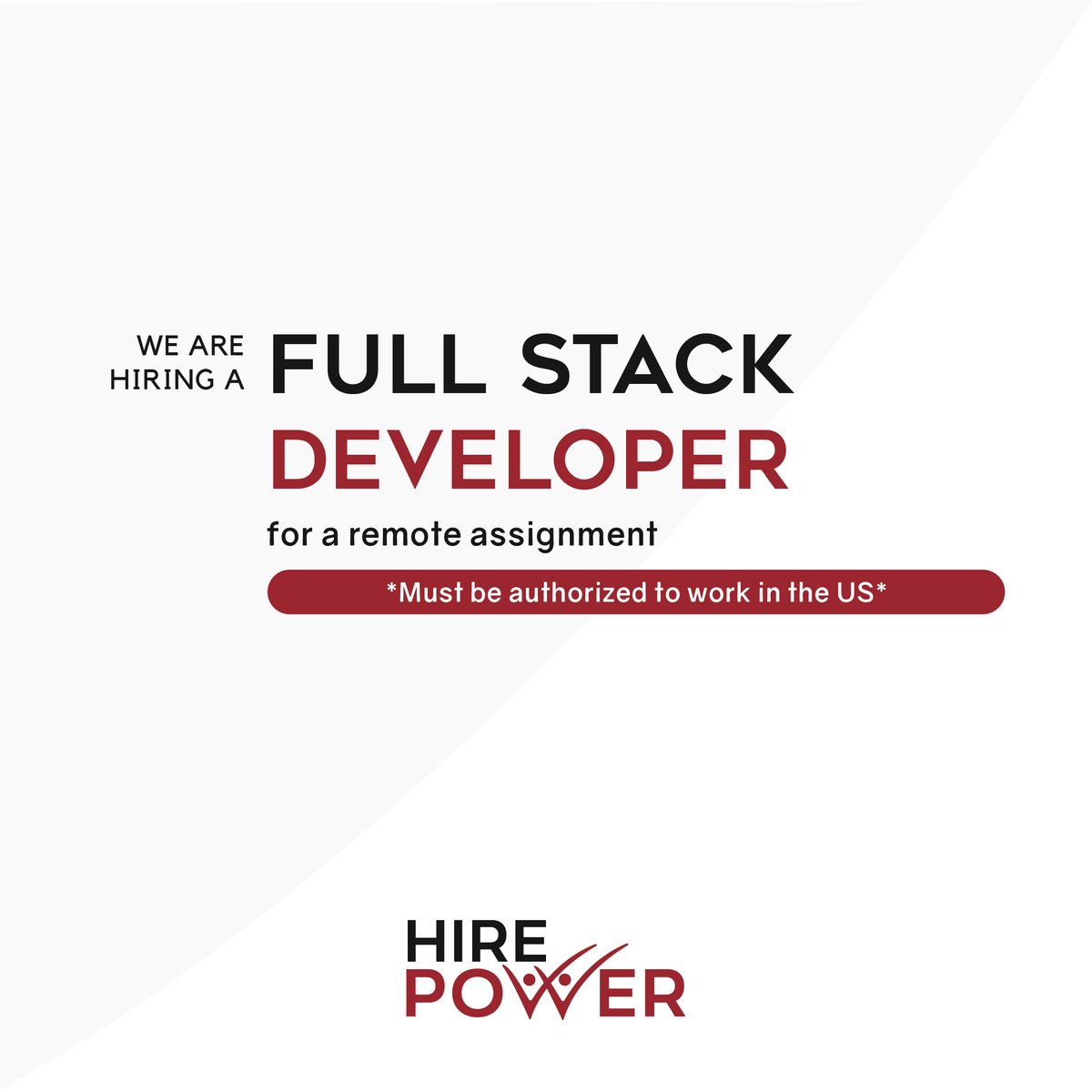 HPPStaffing's tweet image. We are hiring a Full Stack Developer for a Remote assignment, to apply and for more information please visit the following link:

job.hppstaffing.com/39859_Full_Sta…

#StackDeveloper #Remote #Job #Jobs #HiringNow #JobAlert #Hiring #Vacancy #JobSearch #NewJob #NowHiring #Work
