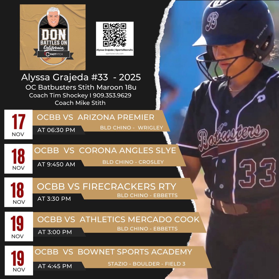 ‼️Schedule has Dropped‼️ Come check us out at BLD Chino Hills this Friday @ 6:30pm 🔥 Don Battles On <a href="/tcsports/">Tom Cooper</a> <a href="/triplecrownspts/">Triple Crown Sports</a>