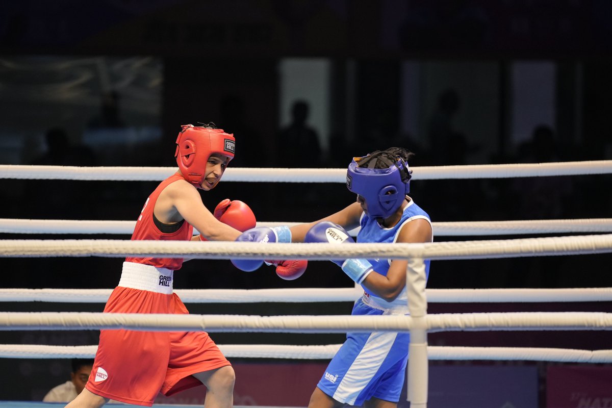 Nat_Games_Goa's tweet photo. Every jab, every dodge—a visual storytelling of the boxing drama at the #37thNationalGames! 📸🏆

#GetSetGoa #NationalGamesGoa2023 

@BFI_official @DrPramodPSawant @Govind_Gaude @WeAreTeamIndia @tsagofficial @IndiaSports @PIB_India @PIB_Panaji @dip_goa https://t.co/cOYzxuY9IQ