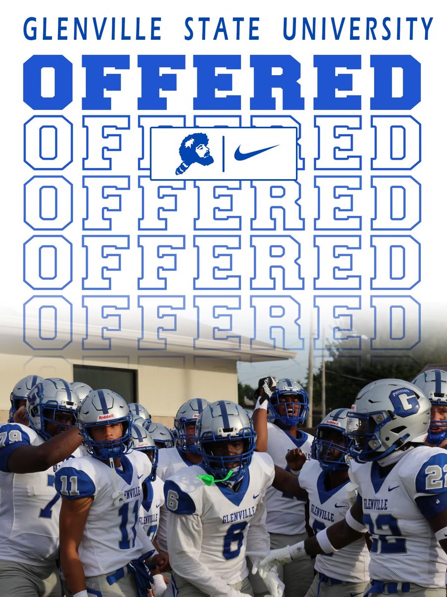 After a great conversation with <a href="/CoachCookOL/">Kennedy Cook</a>, I’m blessed to receive my first ever offer from <a href="/GlenvilleStFB/">Glenville State Football</a>