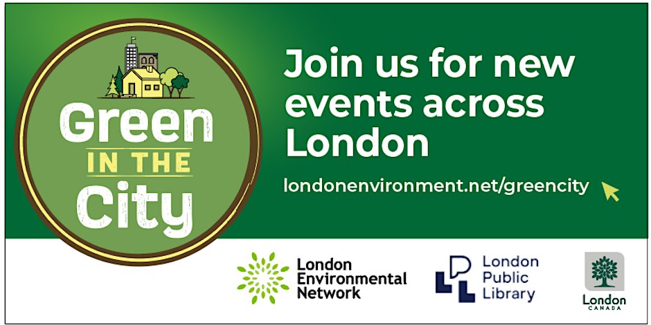 You're invited! Green in the City is back and the first session is next week. Join us for Net-Zero Living and Home Energy Efficiency, November 22nd, 5PM - 8PM at East London Library Branch eventbrite.ca/e/green-in-the…