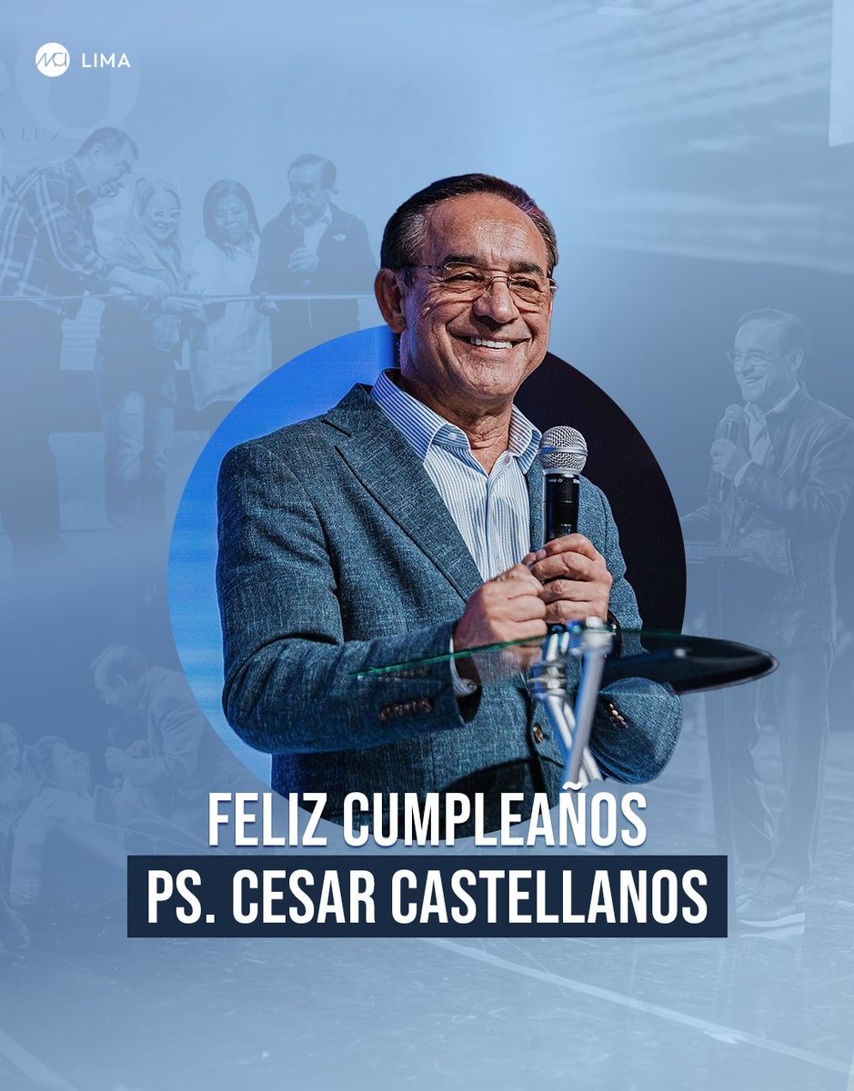 MCILima's tweet photo. ¡Feliz Cumpleaños, amado pastor @cesarcaste ! 🎊🎉

Eres un hombre de fe, lleno del Espíritu Santo y apasionado por el Señor. Admiramos la manera en que has sembrado lo mejor en nosotros y siempre nos desafías a crecer y a extender la visión en nuestra nación. 🇵🇪

¡Te amamos! 🥳 https://t.co/OHR5CXhQFx