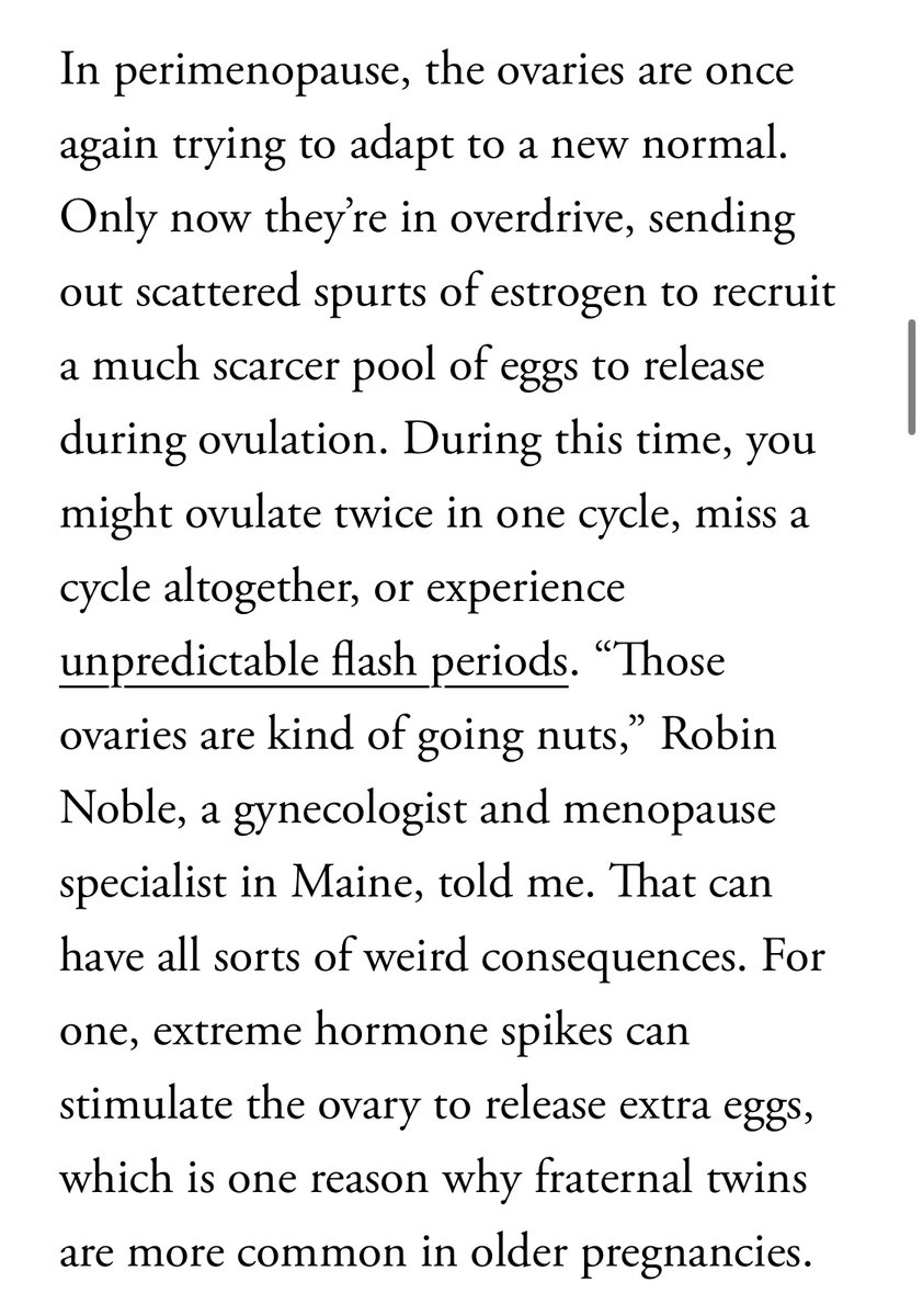 One more crazy fact I learned: in a few ways, pregnancy can actually be MORE likely in your 40s (because ovulation suddenly becomes more unpredictable and your body's normal rules no longer apply):