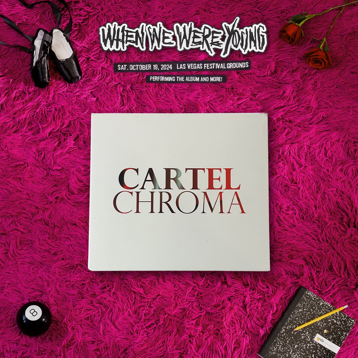 Cartel (@cartel) on Twitter photo Let’s count the days until <a href="/WWWYFest/">When We Were Young</a> comes our way! (340 days 🫨)
What song from #Chroma are you most excited to hear us play? Let’s count the days until <a href="/WWWYFest/">When We Were Young</a> comes our way! (340 days 🫨)
What song from #Chroma are you most excited to hear us play?