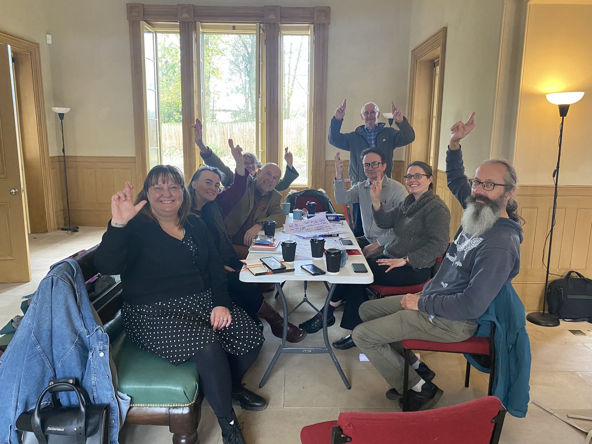 dhbtrust's tweet photo. Today we say #ThanksToYou to all National Lottery players for making our project at Wingfield possible.

Here’s some of the team earlier today, having a bit of a reflective session in the Station with our evaluation consultants. 

@HeritageFundUK #NationalLottery https://t.co/0gdoPU6ael