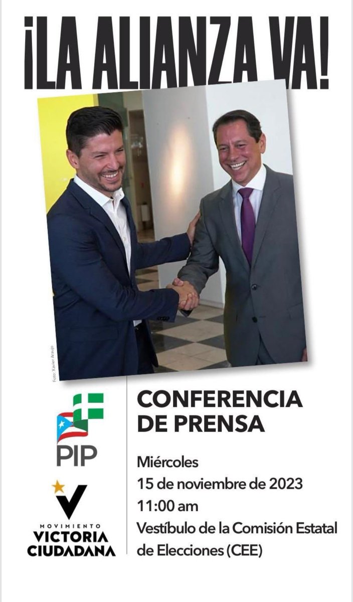 3...2...1... fotutos comiencen desde hoy, porque esto va a pasar. Puerto Rico por encima de toda consideración y de repente cambió la política del país. Vamos a hacer historia juntos todos y todas.