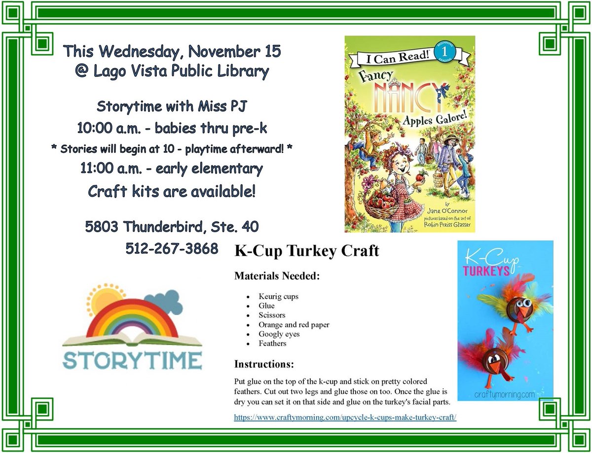 lagovistalib's tweet image. #storytime #wednesdaymorning #atthelibrary #LagoVista