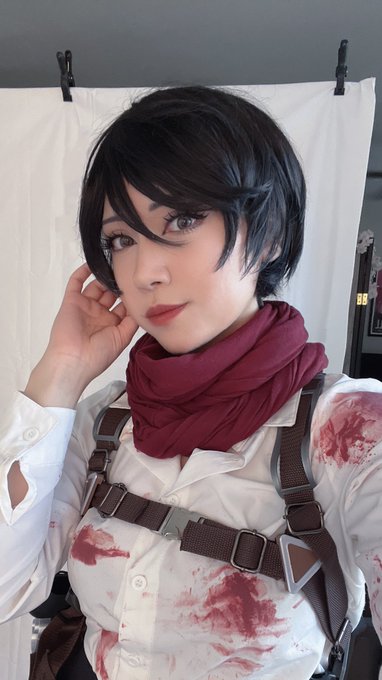 Threw Mikasa on for a little project I&rsquo;m working on 🥰 https://t.co/xMXpNeTKk6