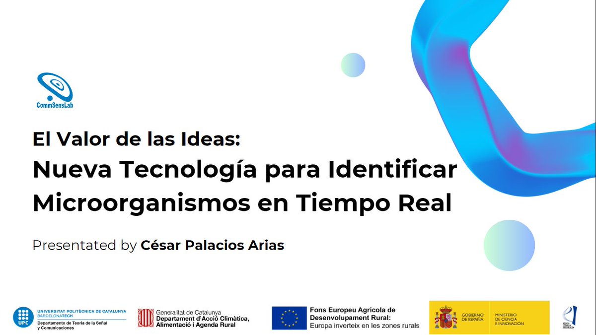 Today I presented the talk "The Value of Ideas: New Technology to Identify Microorganisms in Real Time" at <a href="/EspochRio/">ESPOCH</a>. Thanks to the support of the project PDR-20142022/56-30157-2021-2A Generalitat de Catalunya (Spain). Project sensQ #FEDER 
<a href="/agriculturacat/">Agricultura</a>
<a href="/ruralcat/">Ruralcat</a>
<a href="/la_UPC/">Universitat Politècnica de Catalunya (UPC)</a>