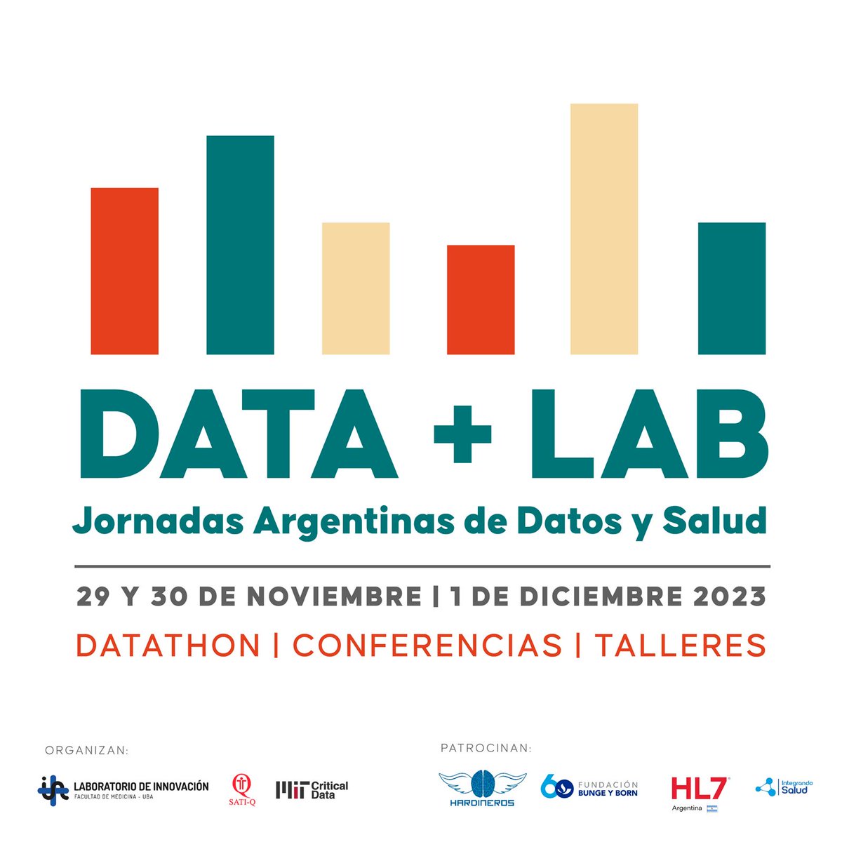 Data+LAB 2023 Jornadas Argentinas de Datos y Salud
Inscripciones ABIERTAS! 
Gratuito!

📅 29, 30 de noviembre y 1 de diciembre
 
Presencial 
Facultad de Medicina, UBA
<a href="/lab_fmed/">+lab</a>
👉 Inscripción: forms.gle/zviwVu5ubqzuUU…