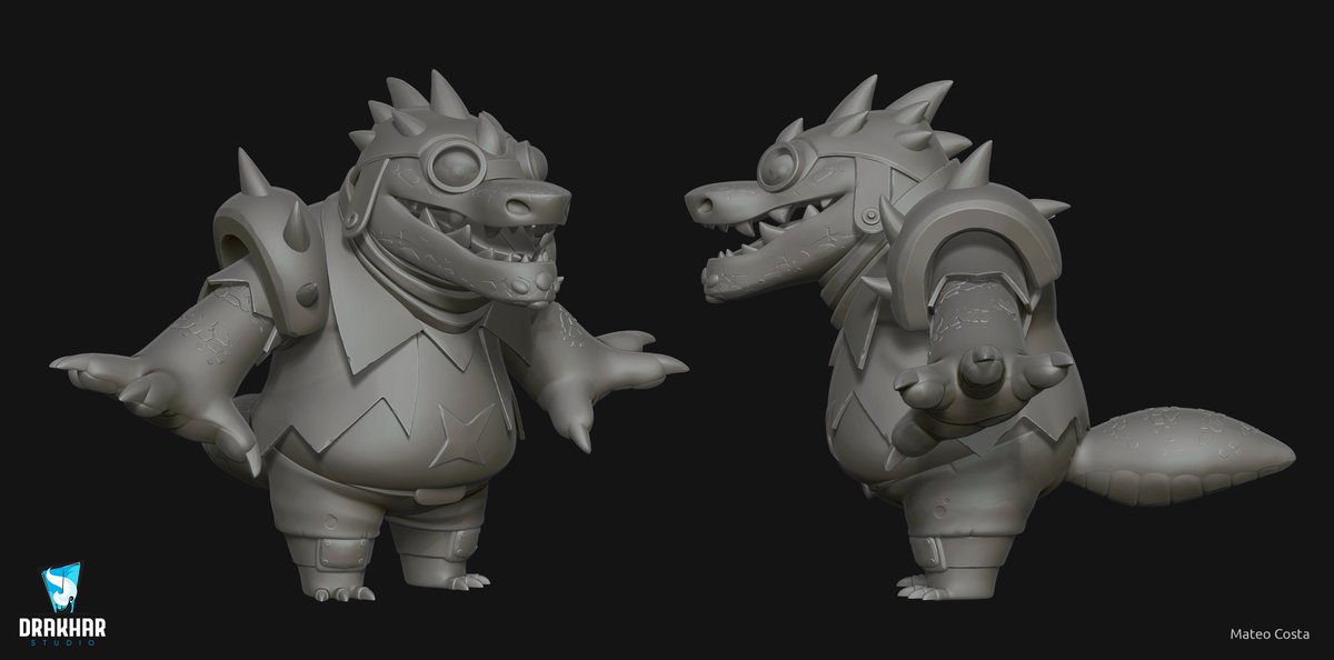 Hi again :). Here's another character I did at Drakhar Studio.

Highres pics and credits of all my coworkers involved at AS:
artstation.com/artwork/w03ZaY

#3Dartist #characterart #gameart