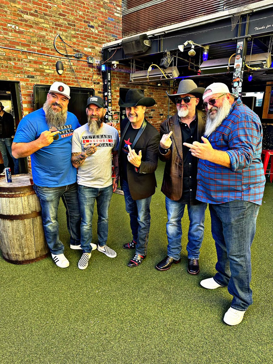 catturd2's tweet image. I have to ask you a serious question ...

Is there anything more American than John Rich, Catturd, and the Bearded Vet crew giving the finger to the haters?