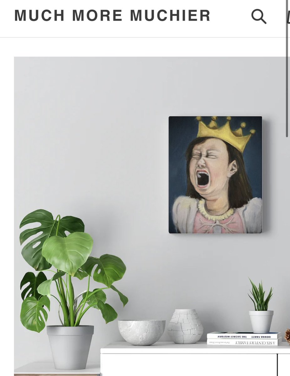 Seems that The Tantrum is the most popular gift from my art site this holiday season. Gosh I wonder why. muchmoreart.com/collections/th…