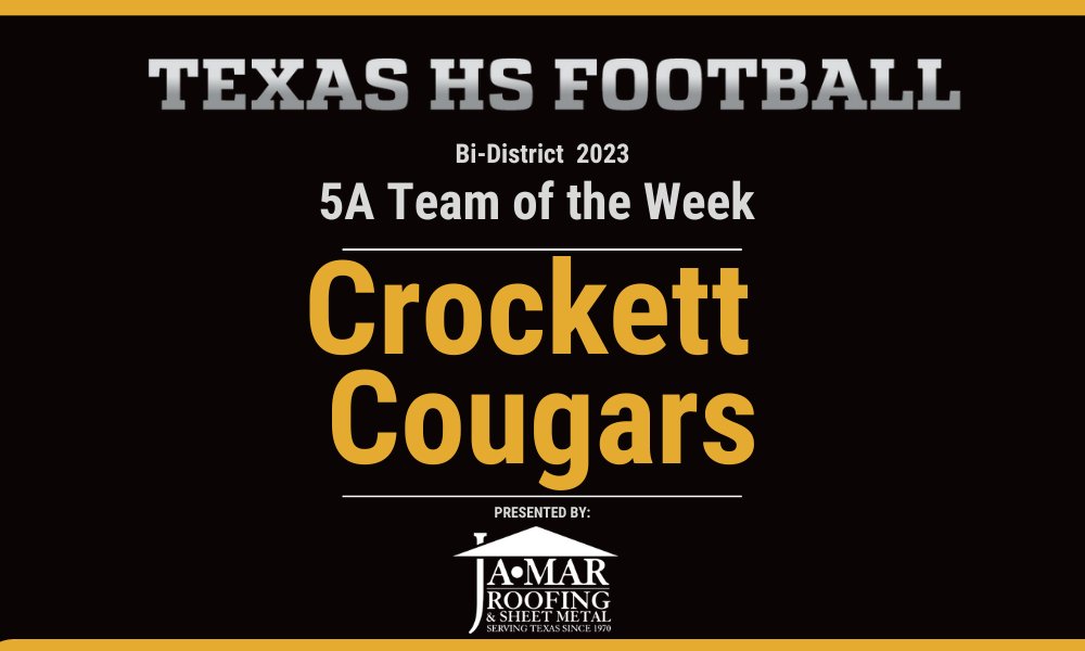 Texas HS Football (@texashsfootball) on Twitter photo 5A Team of the Week: Crockett Cougars
texashsfootball.com/bi-district-5a… <a href="/CoogsFB/">Cougar Football</a> <a href="/Coach_Norton1/">Darrick Norton</a> 5A Team of the Week: Crockett Cougars
texashsfootball.com/bi-district-5a… <a href="/CoogsFB/">Cougar Football</a> <a href="/Coach_Norton1/">Darrick Norton</a>